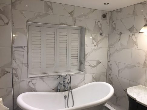 Bathroom Shutters by Urban DIY London